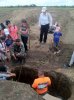 Экскурсия на раскопках 2018 г. Школьники, студенты-историки.